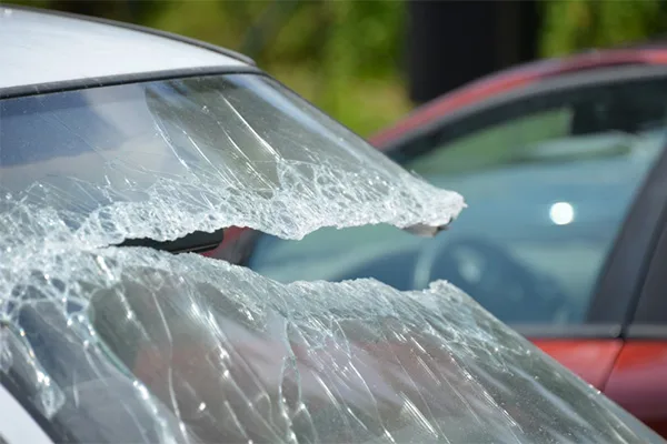Read more about the article Ice chunk smashes into park rangers’ windshield