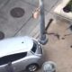 Altercation in downtown Austin, TX leads to scooter thrown through windshield