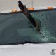Steel beam smashes windshield nearly killing the driver