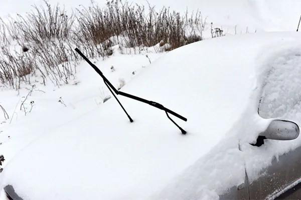 Wipers up or down when an expecting a snowstorm?